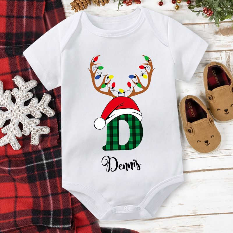 Personalized Family Christmas Monogrammed Name T-Shirt| Match0422