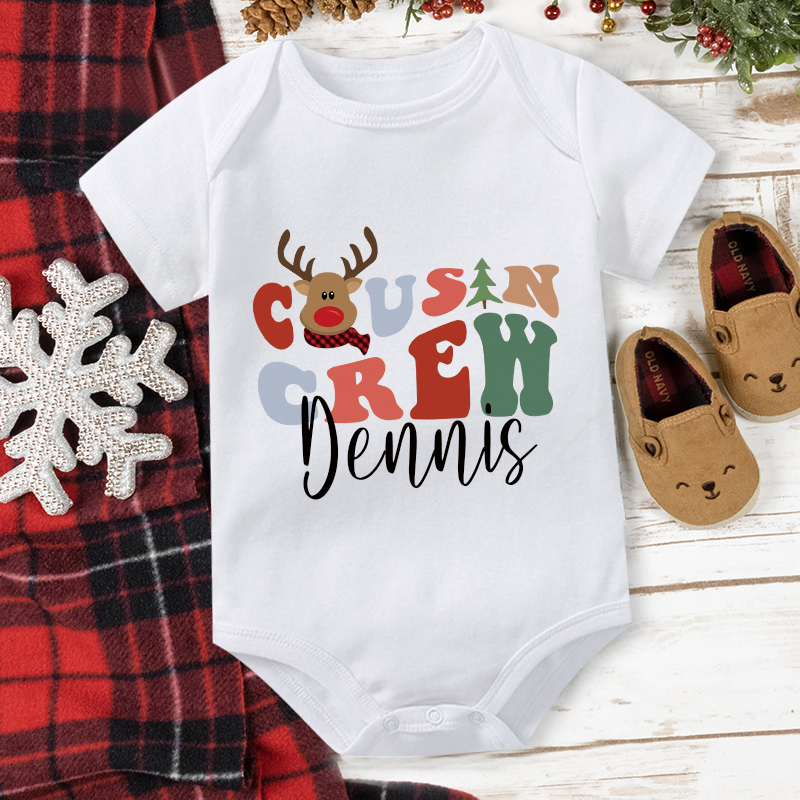 Personalized Family Christmas Monogrammed Name T-Shirt| Match0423