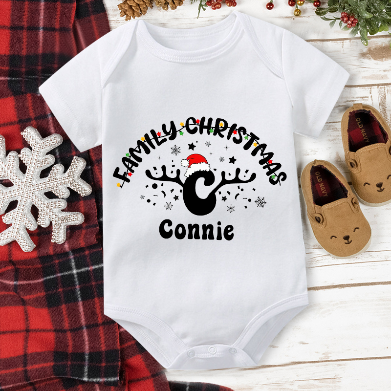 Personalised Family Christmas Name T-Shirt| Match0404