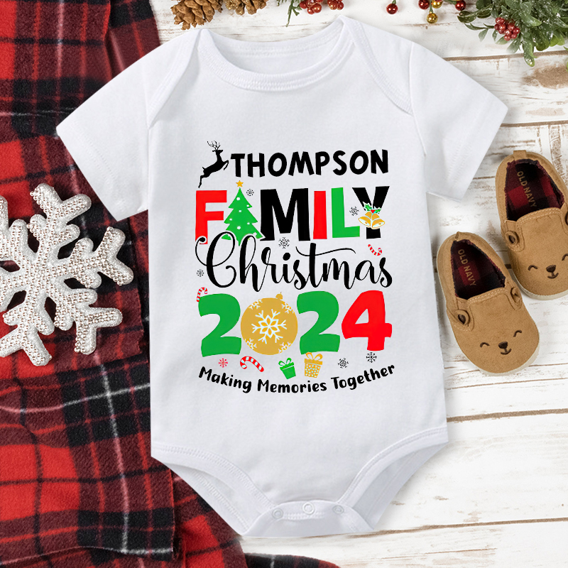 Personalised Family 2024 Making Memories Together T-Shirt| Match0405