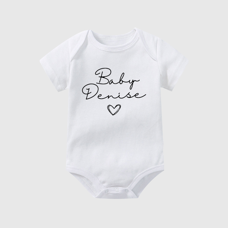 Personalized Baby Announcement Cozy Onesie| BBcloth1201