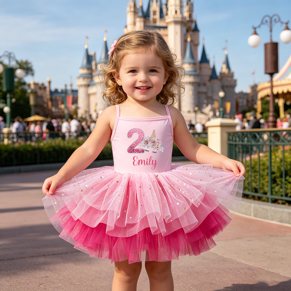 Personalized Girl Birthday Unicorn Tutu Dress| Dress97