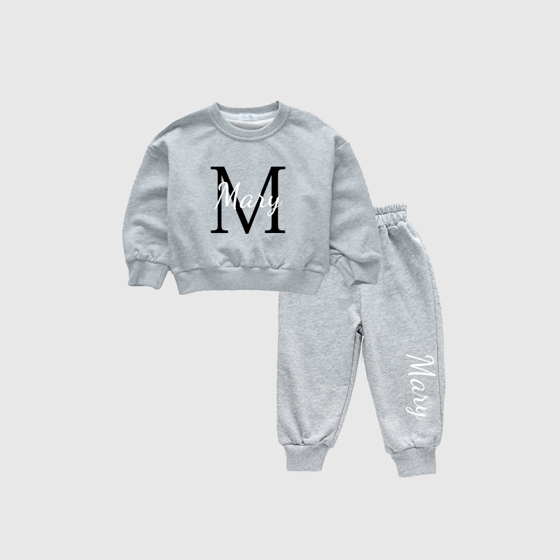 Personalized Kids Cozy Unisex Sweatshirt Set| Cloth108