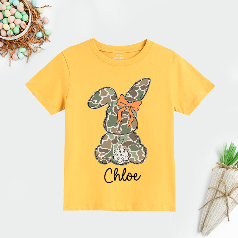 Personalized Kids Bunny Summer T-Shirt| Cloth1415