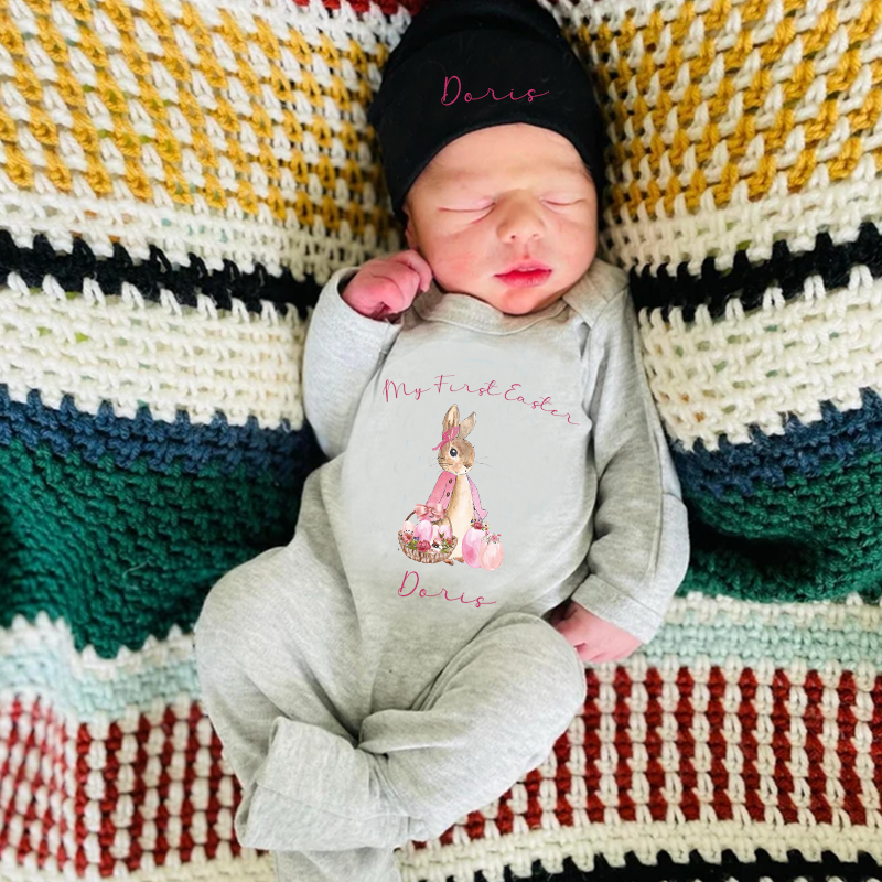 Personalized Baby Newborn Easter Going Home Sets| BBCloth1219