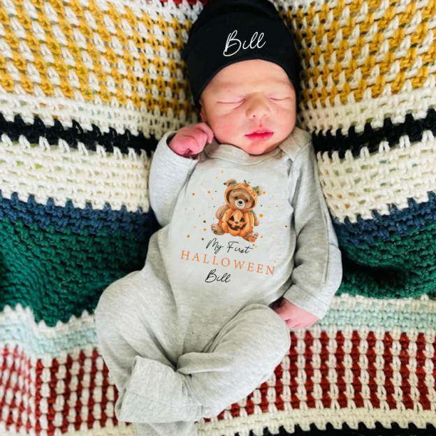 Personalized Baby First Halloween Outfit| BBCloth1206