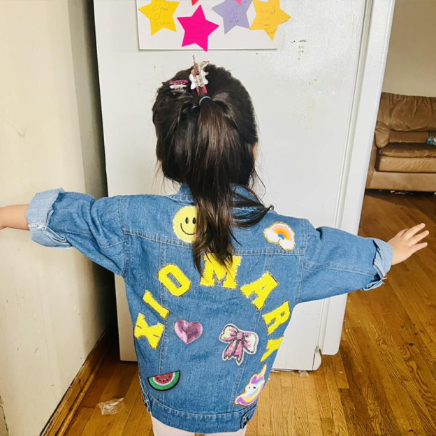 Personalized Kids Denim Patch Jacket| Cloth178