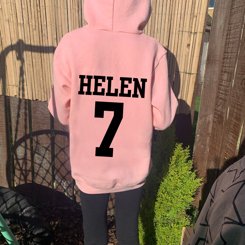 Personalized Kids Football Cozy Hoodie| Cloth11604