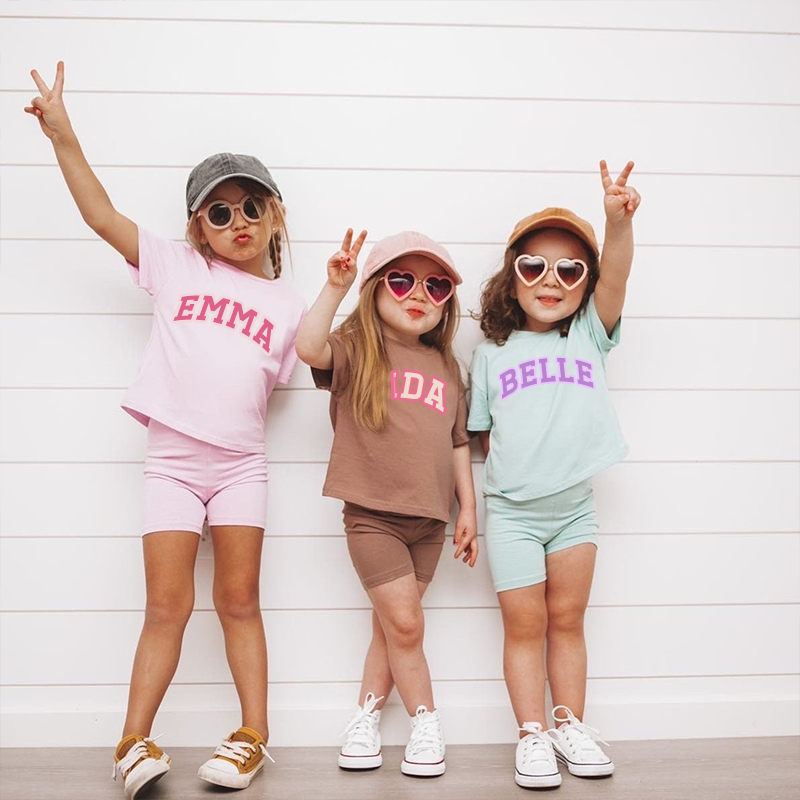 Personalized Girls Name Summer Short Set | Cloth0601