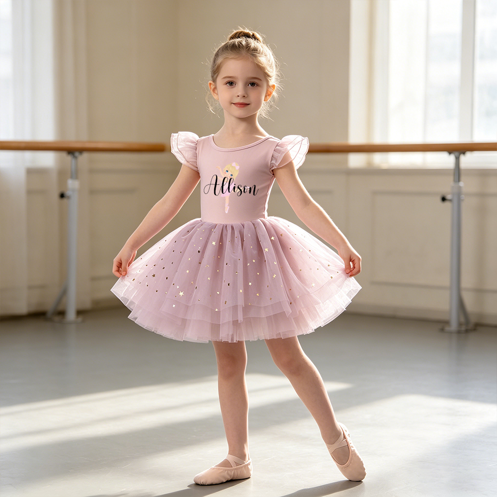 Personalized Girl Ballet Dance Tutu Dress| Dress93