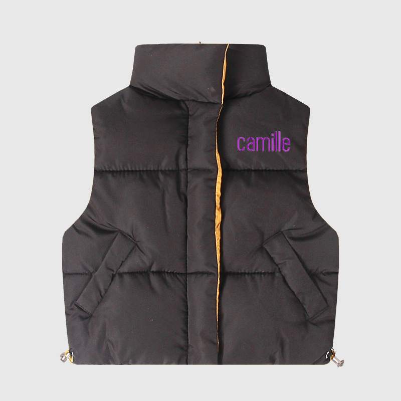 Personalized Kids Winter Thicken Warm Embroidered Vest Jackets| Cloth200