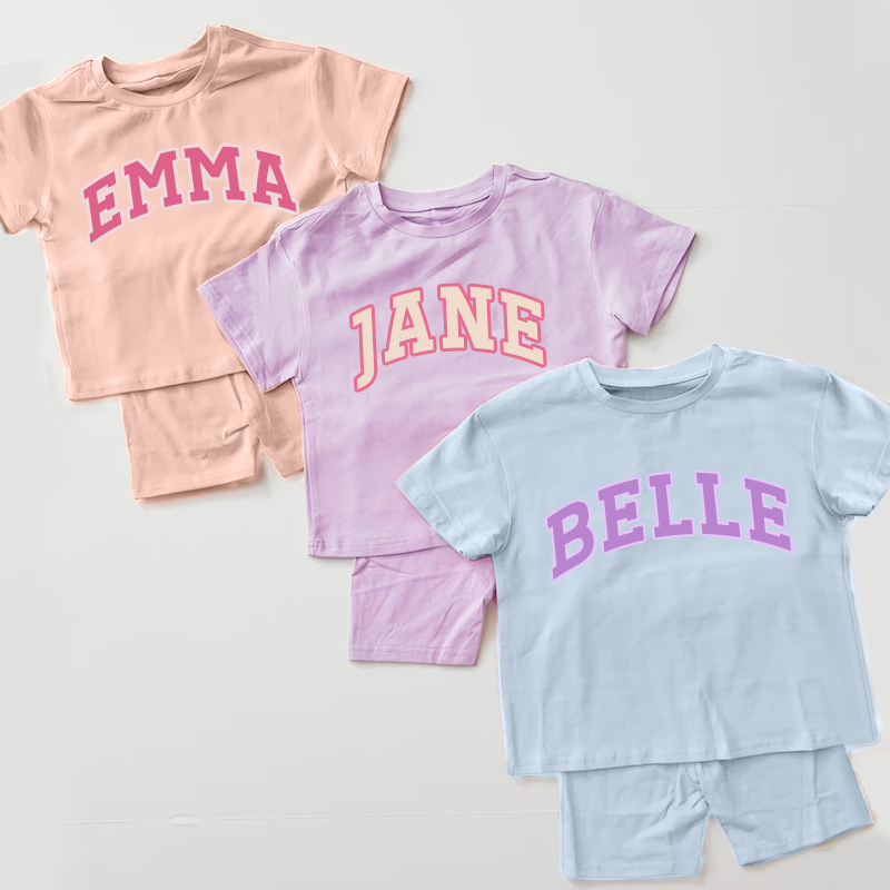 Personalized Girls Name Summer Short Set | Cloth0601