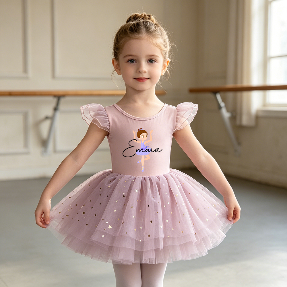 Personalized Girl Ballet Dance Tutu Dress| Dress93