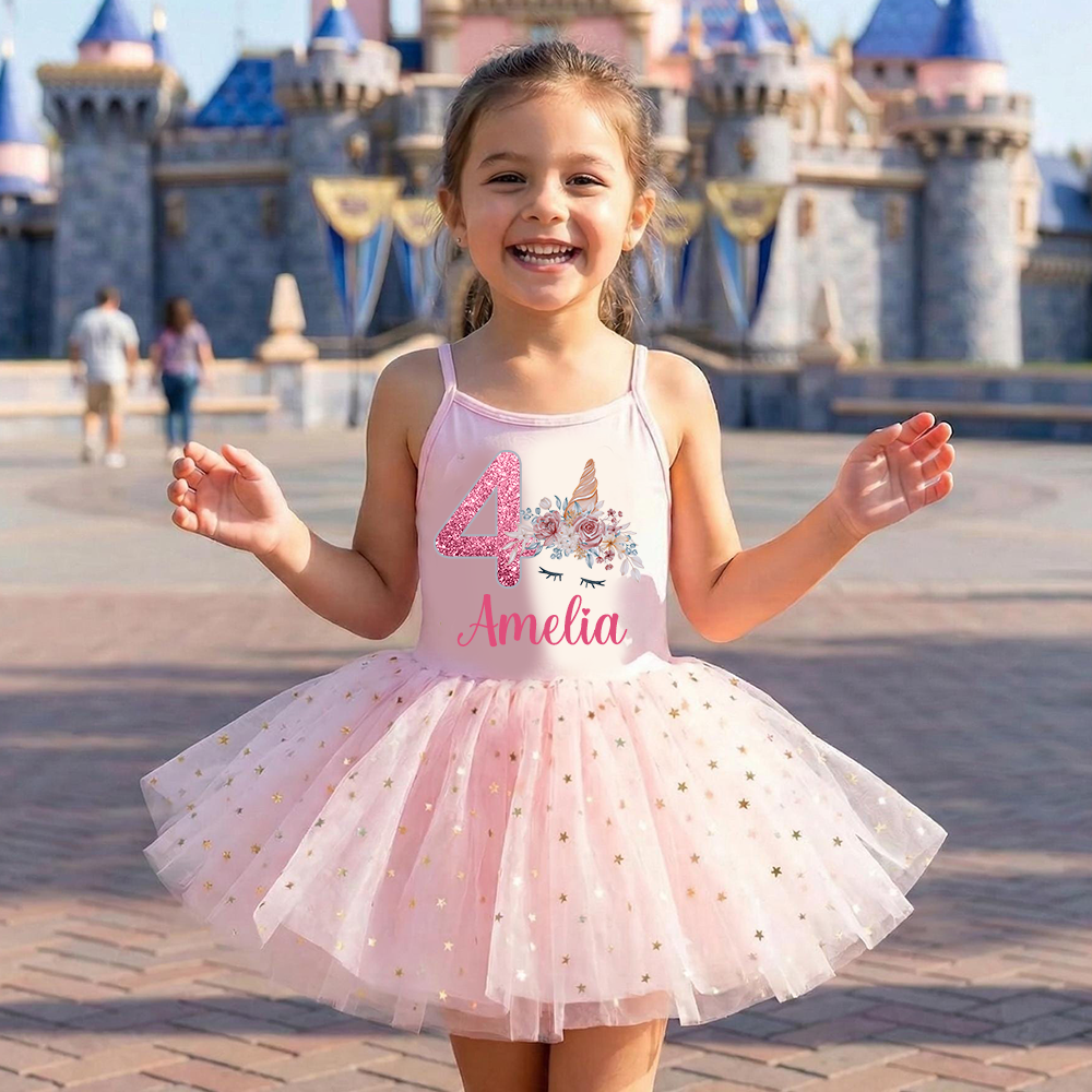Personalized Girl Birthday Unicorn Tutu Dress| Dress97