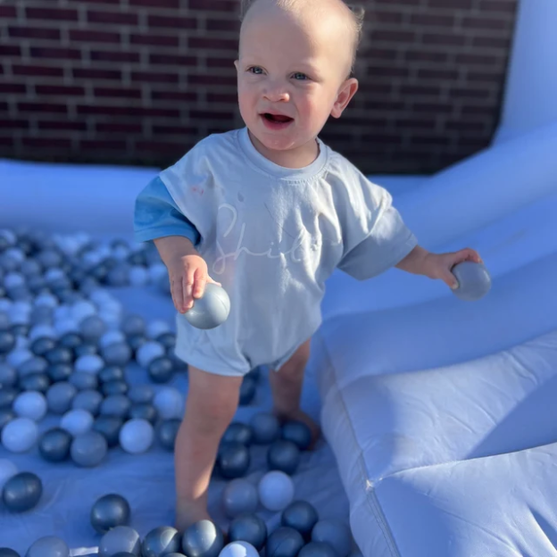 Personalized Baby Puff Name Short Sleeve Shirt Romper| BBCloth48