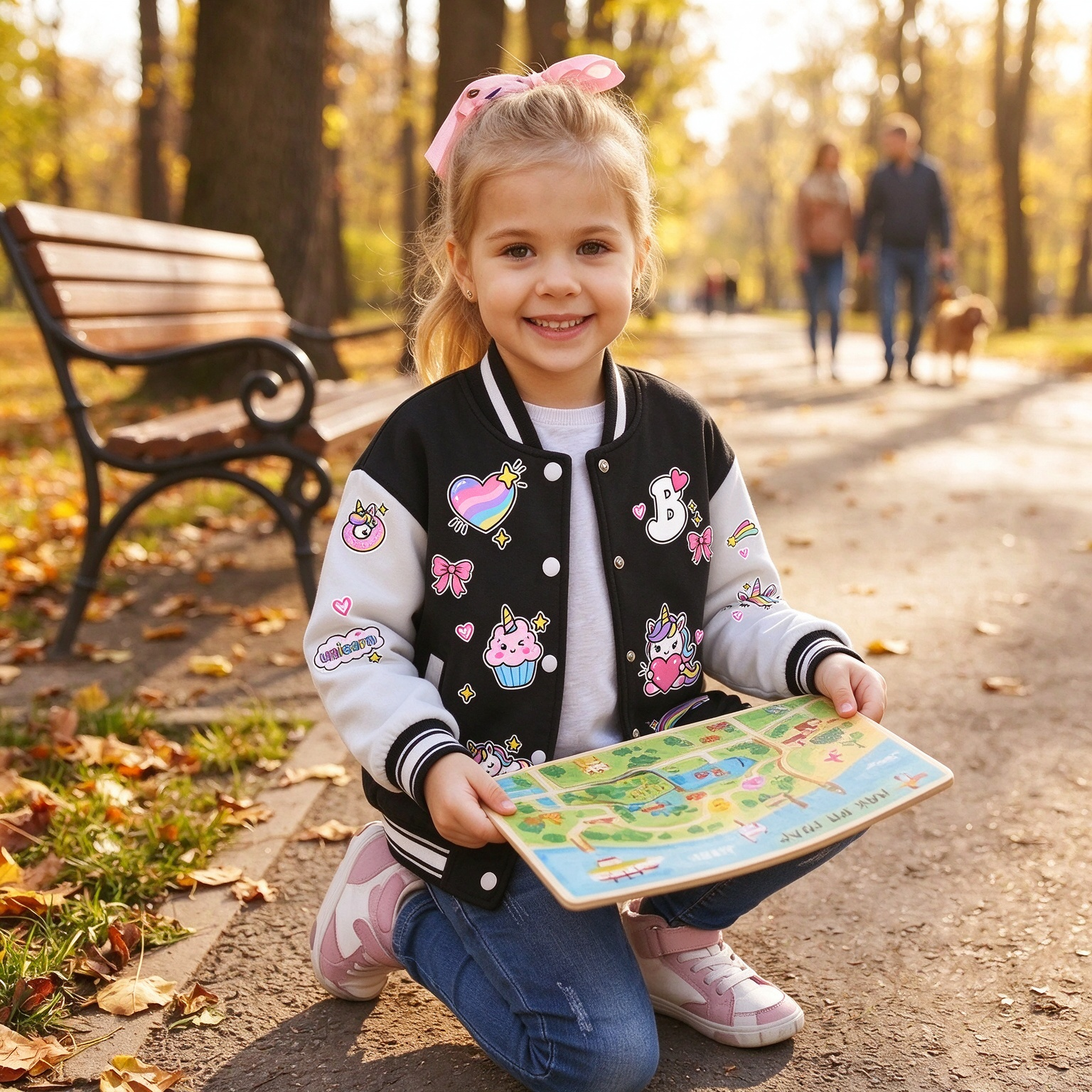Personalized Kids Unicorn Varsity Jacket | Cloth290