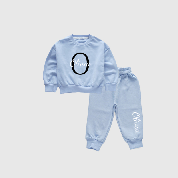 Personalized Kids Cozy Unisex Sweatshirt Set| Cloth108