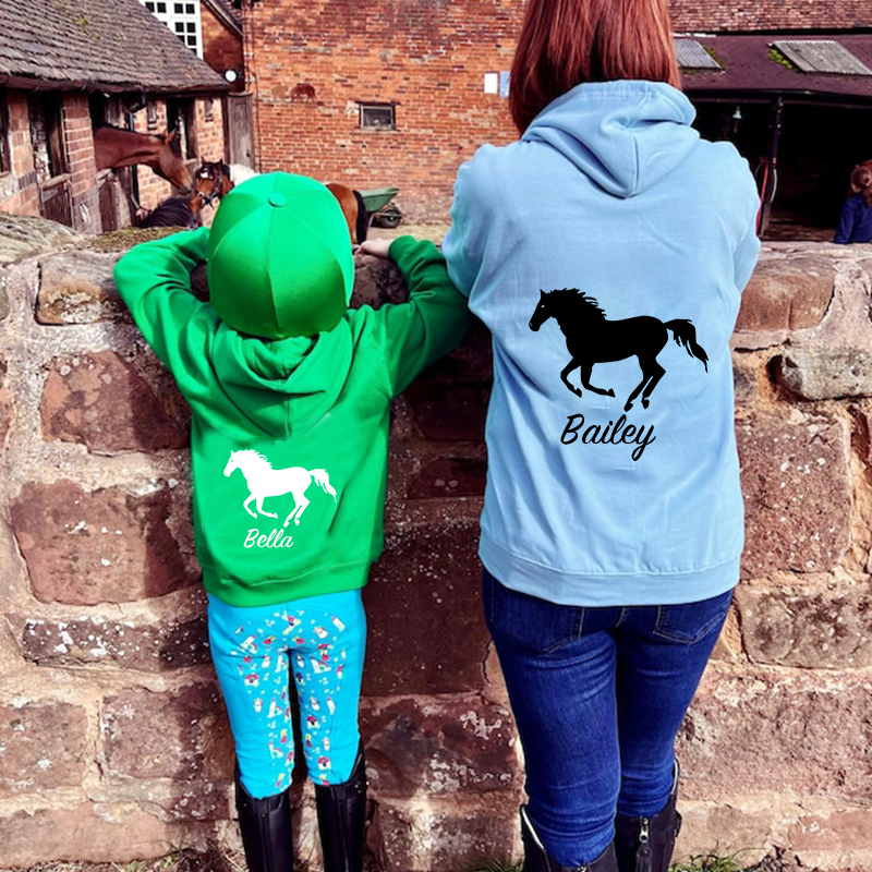 Personalized Kids Name Horse Cozy Hoodie| Cloth11602