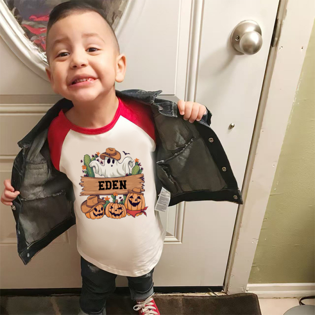 Personalized Kids Halloween Long Sleeves Shirt| Cloth12457