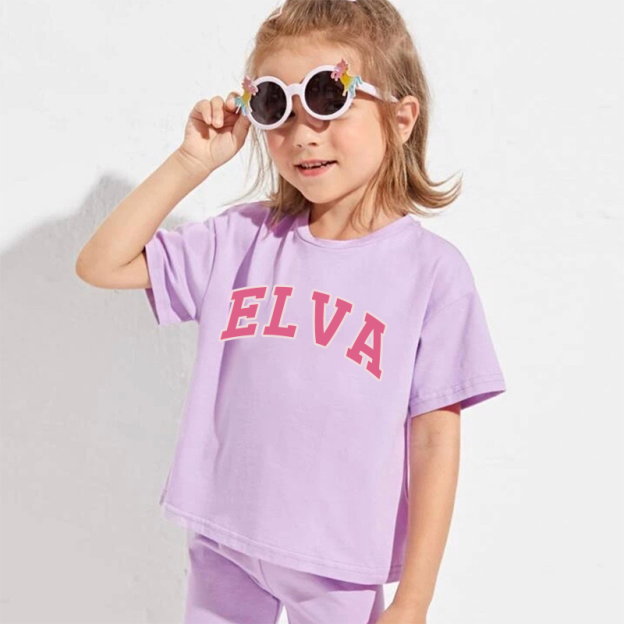 Personalized Girls Name Summer Short Set | Cloth0601