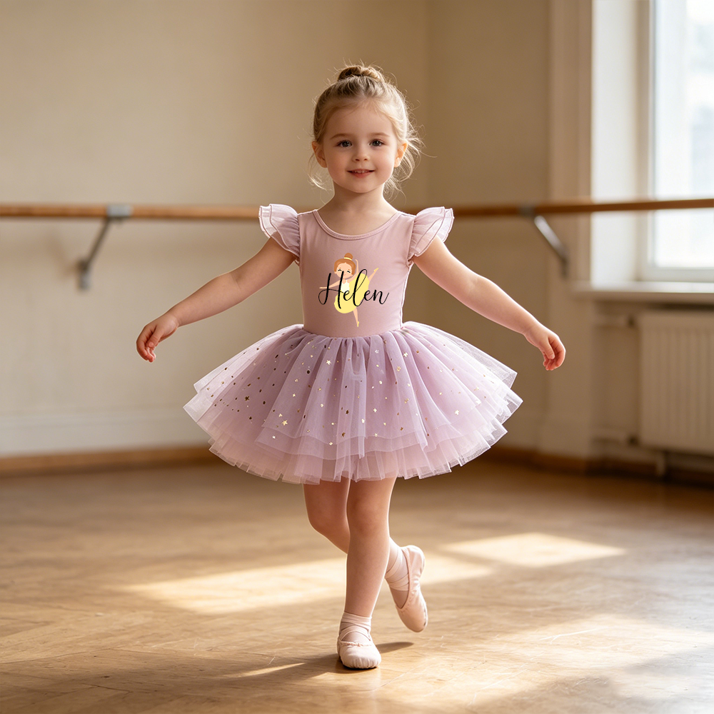Personalized Girl Ballet Dance Tutu Dress| Dress93