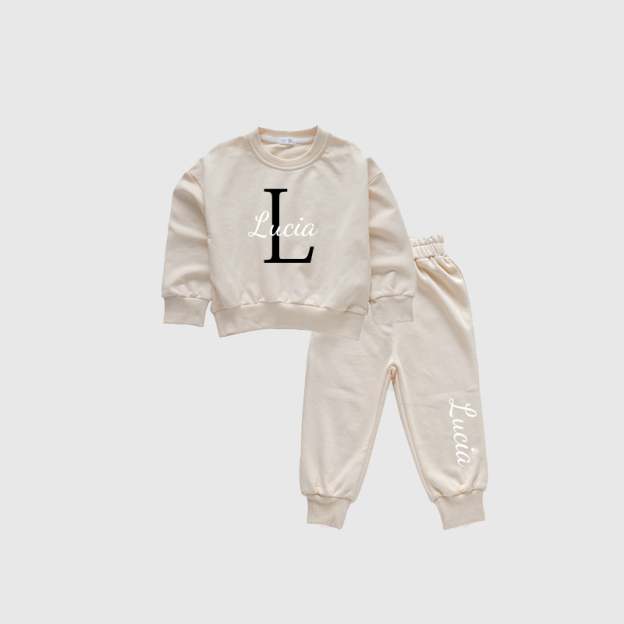 Personalized Kids Cozy Unisex Sweatshirt Set| Cloth108