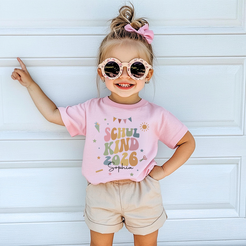 Personalized Girls Back To School T-Shirt| Cloth1489
