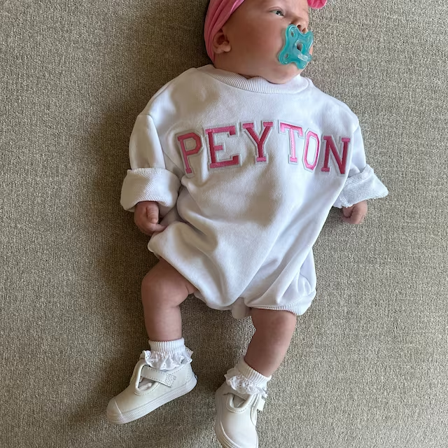Personalized Baby Patch Bubble Romper Romper| Cloth24
