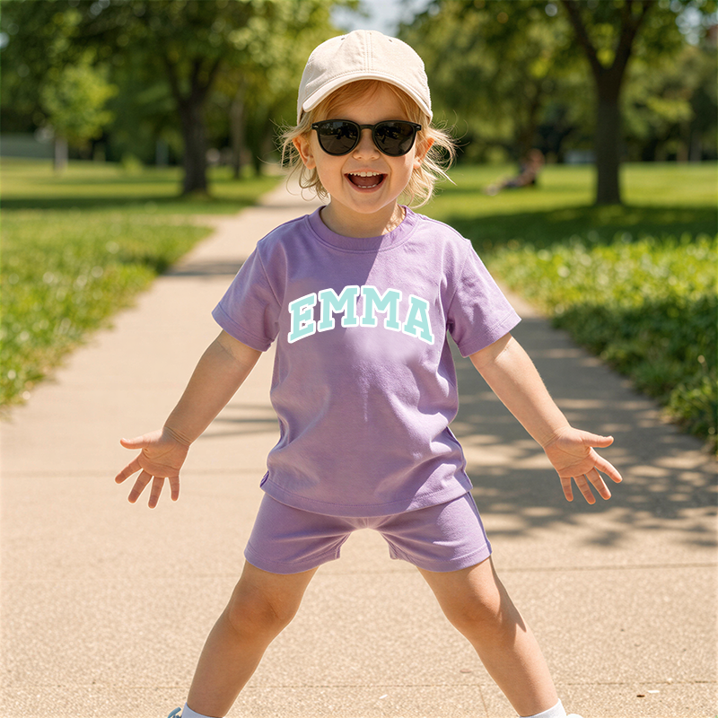 Personalized Girls Name Summer Short Set | Cloth0601
