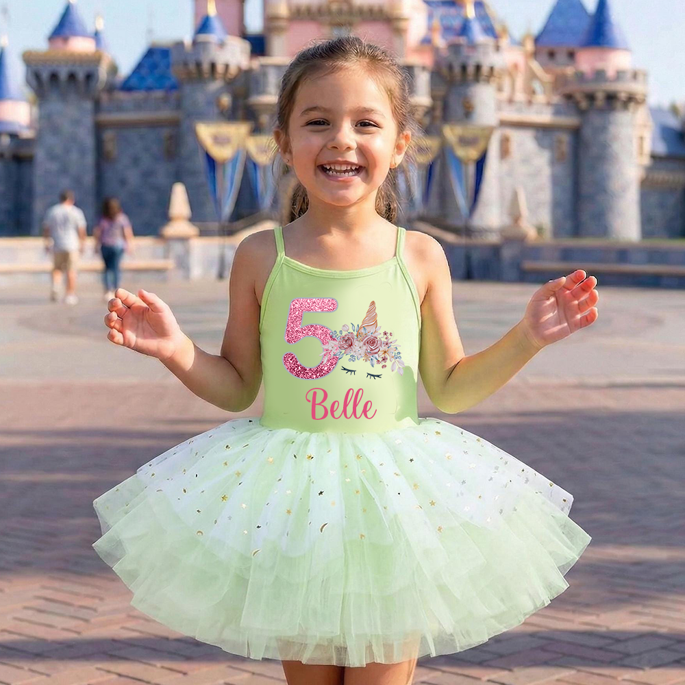 Personalized Girl Birthday Unicorn Tutu Dress| Dress97