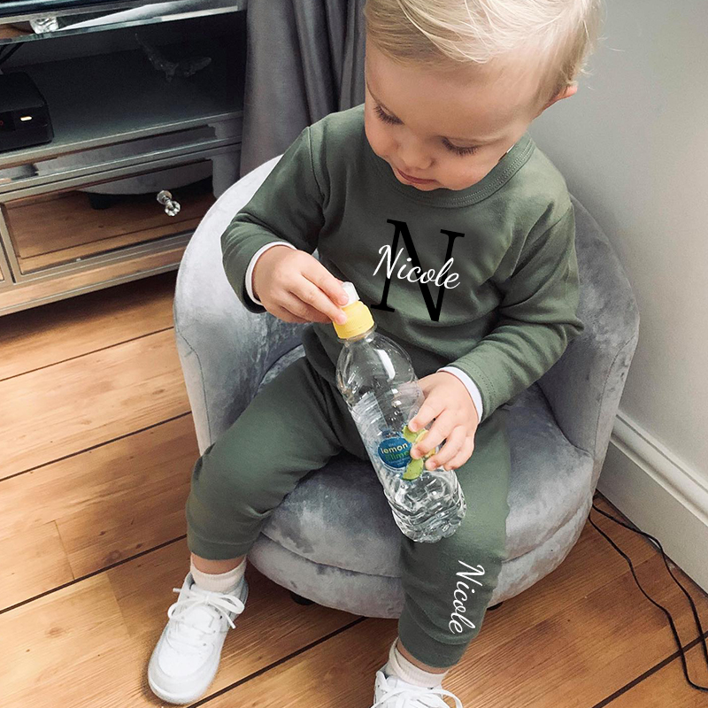 Personalized Kids Cozy Unisex Sweatshirt Set| Cloth108