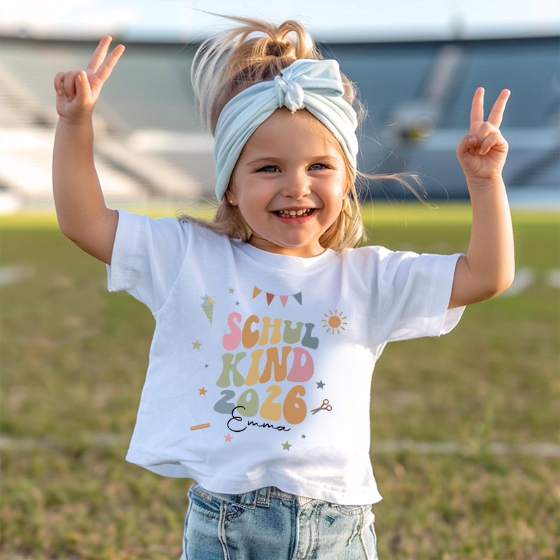 Personalized Girls Back To School T-Shirt| Cloth1489
