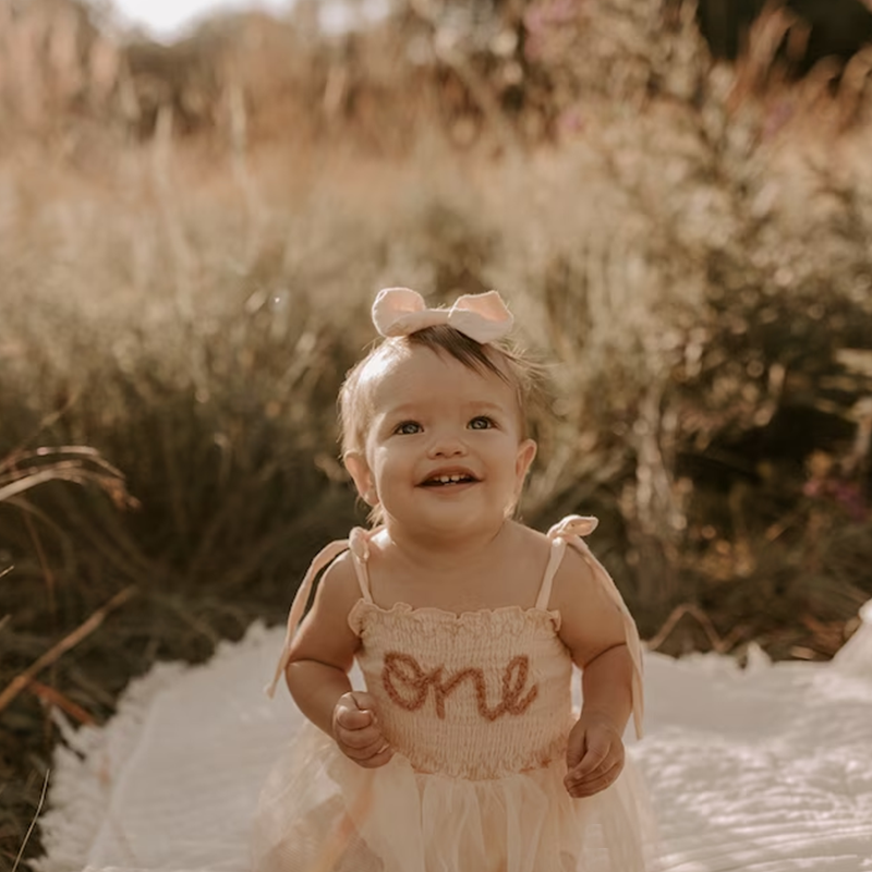 Personalized Baby Tutu Embroidered One Birthday Romper| BBCloth41