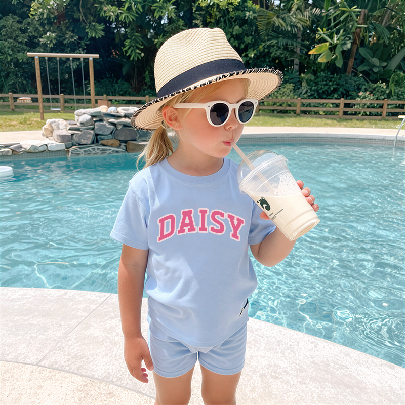 Personalized Girls Name Summer Short Set | Cloth0601