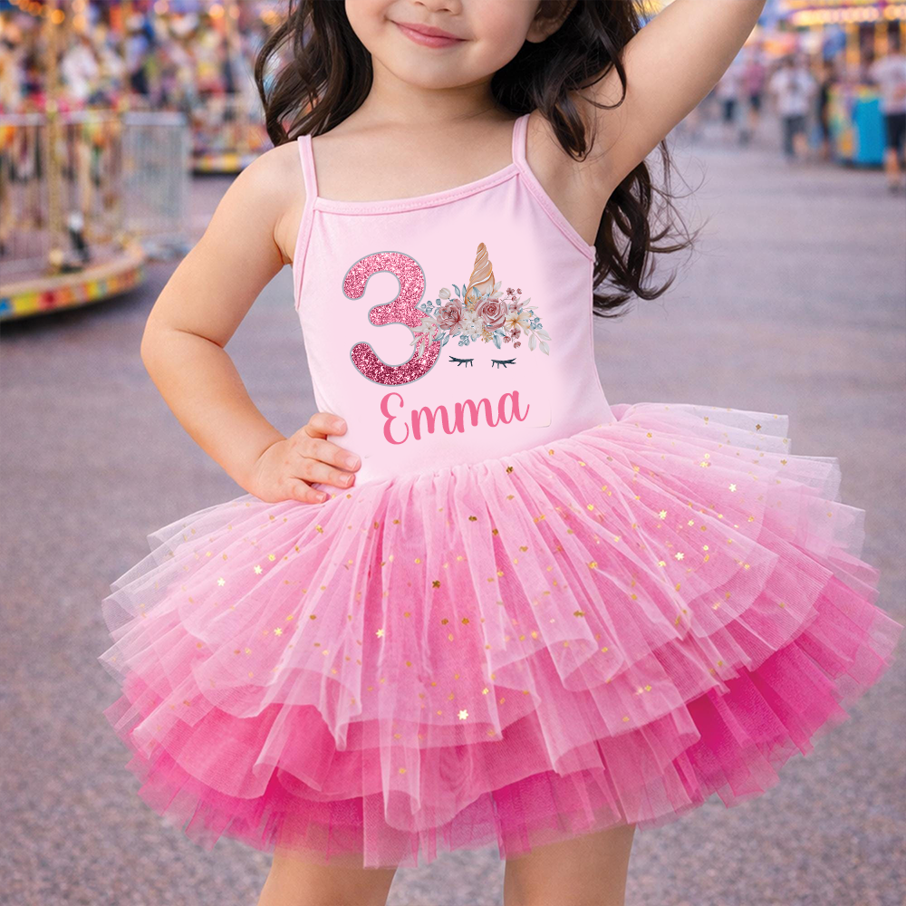 Personalized Girl Birthday Unicorn Tutu Dress| Dress97