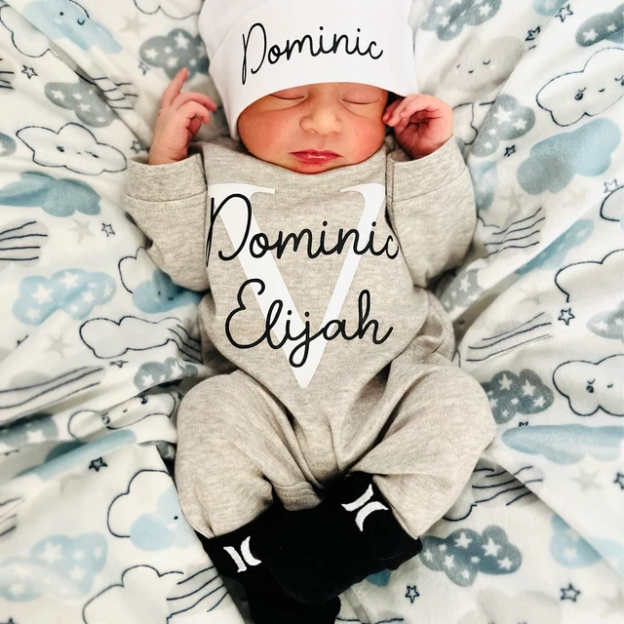 Personalized Baby Newborn Going Home Sets| BBCloth01