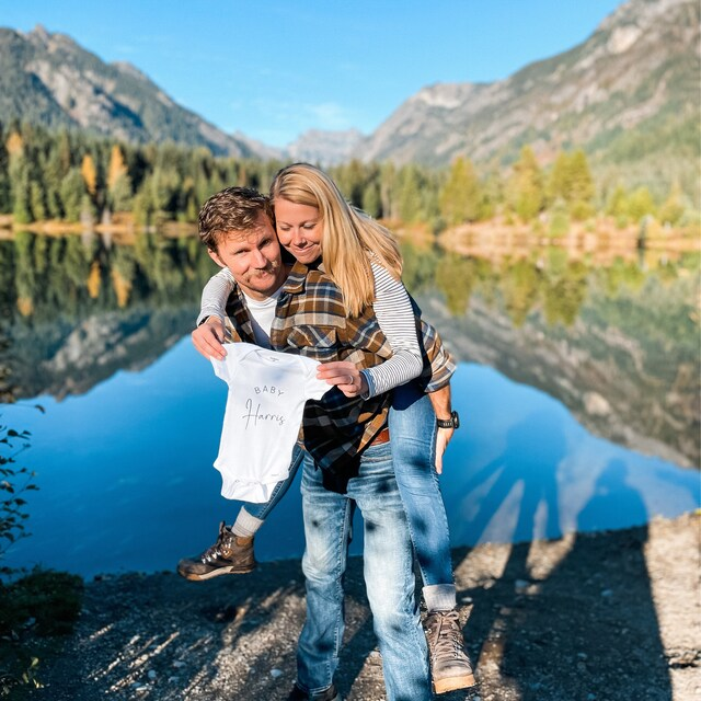 Personalized Pink Rabbit Initial Baby Onesie| BBCloth08