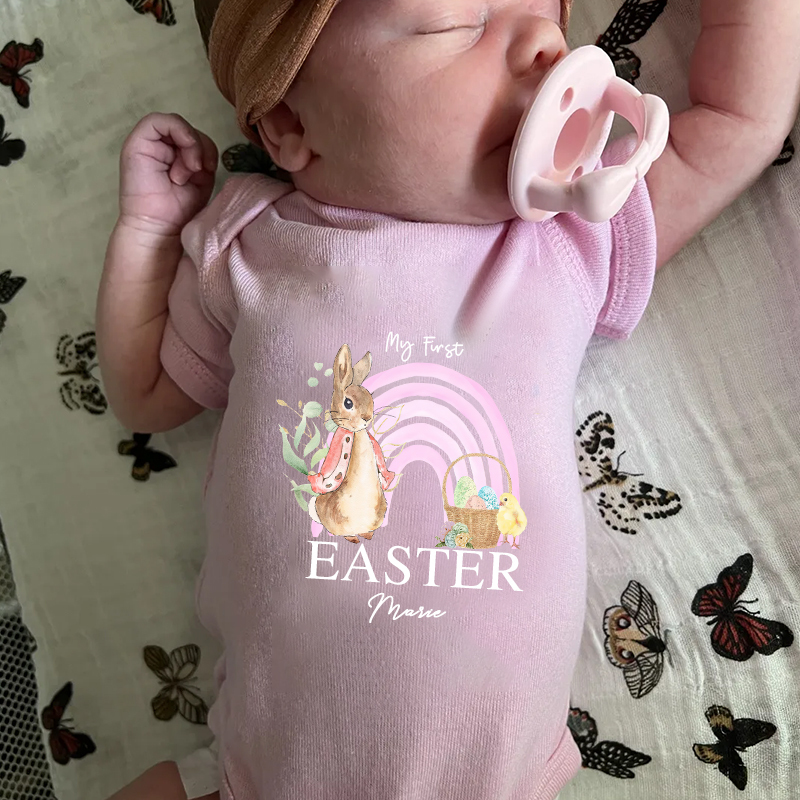 Personalized Baby Bunny Cozy Onesie| BBCloth22
