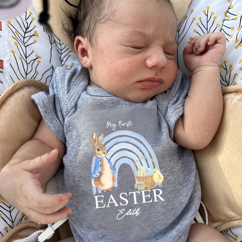 Personalized Baby Bunny Cozy Onesie| BBCloth22