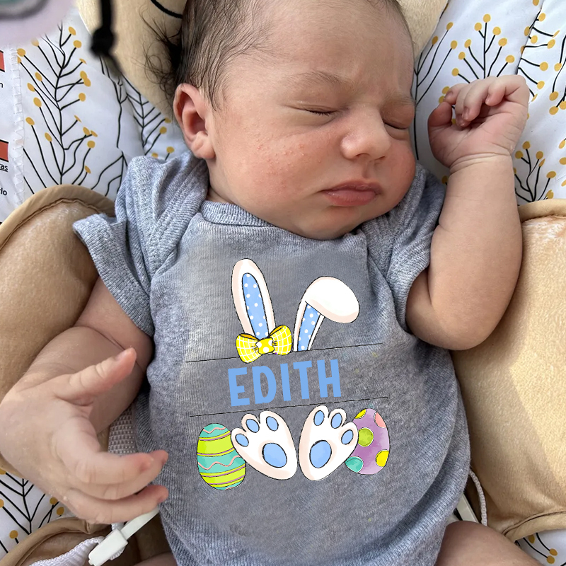 Personalized Baby Easter Cozy Onesie| BBCloth20