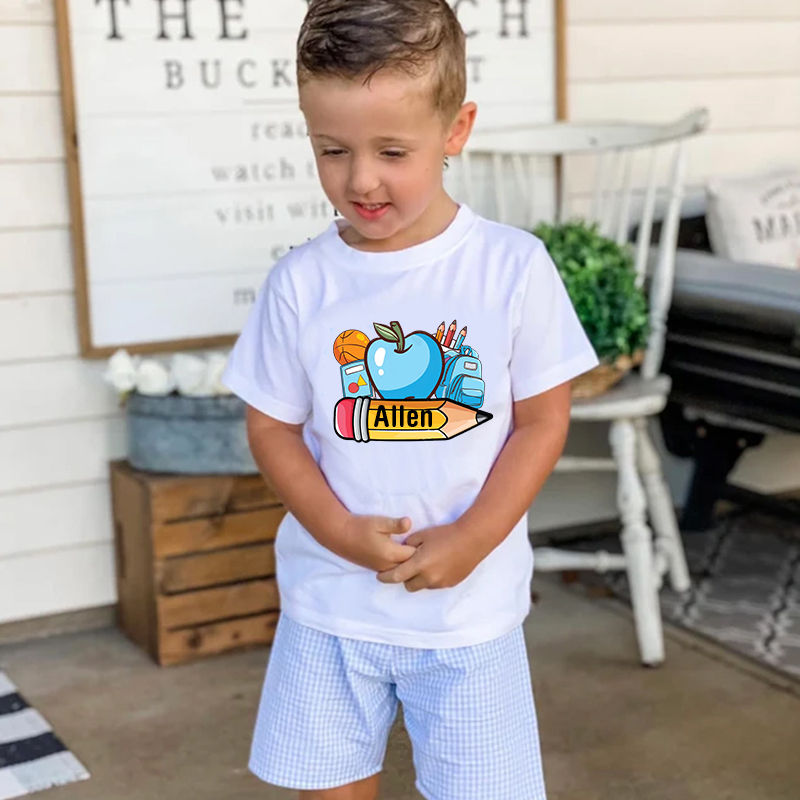 Personalized Kids Back To Schoo T-Shirt| Cloth176