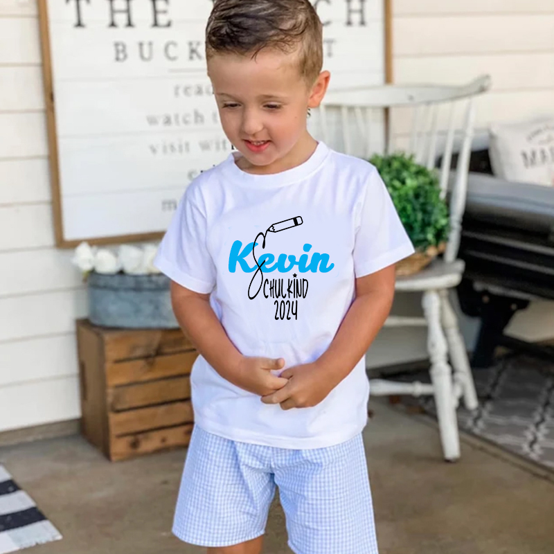 Personalized Kids 2024 Starting School  T-Shirt| Cloth184