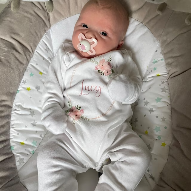 Personalized Baby Girl Newborn Going Home Bodysuit| BBCloth29