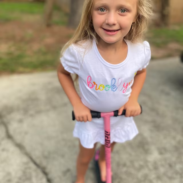 Personalized Girls Rainbow Short Sleeve Ruffle Shirt| Cloth145