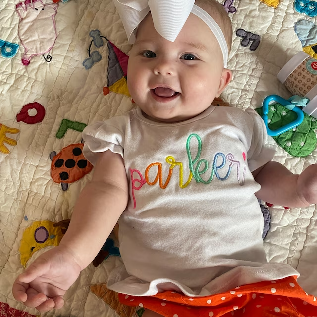 Personalized Girls Rainbow Short Sleeve Ruffle Shirt| Cloth145