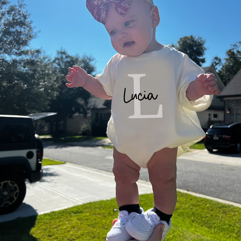 Personalized Baby Name Color Bubble Romper| BBCloth44