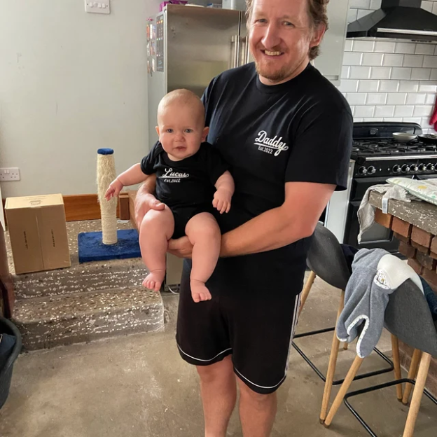 Personalised Daddy and Baby Matching T-shirt| | Match01