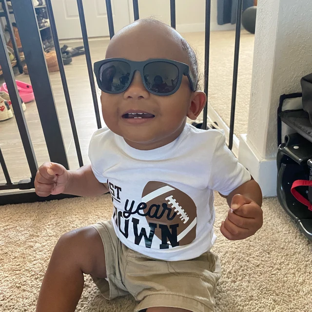 Personalized Baby Football Birthday Cozy Onesie| BBCloth58