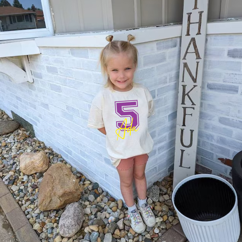 Personalised Kid Birthday Unisex T-Shirt| Cloth1409