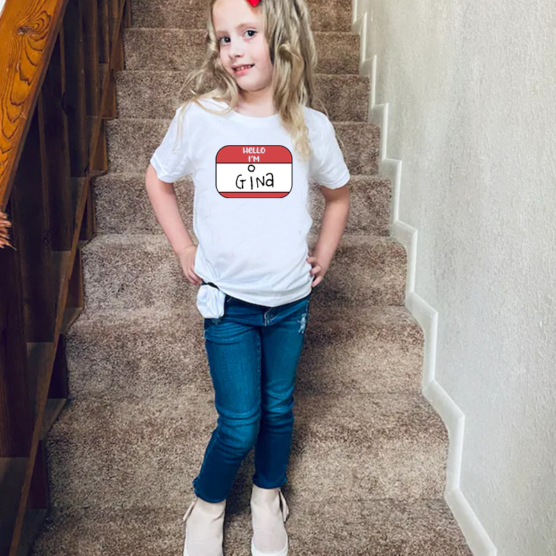 Personalized Kids Alphabet School T-Shirt| Cloth170
